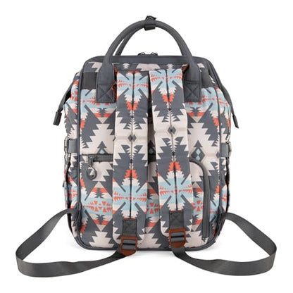 Wrangler Callie Diaper Bag Backpack with Stroller Straps Multifunction Baby Travel Bag WG2210-9110GY - color: Angel Grey
