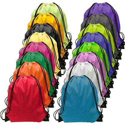 GoodtoU Drawstring Backpack Bulk 48 Pcs 16 Colors Drawstring Backpack Bulk Cinch String Backpacks - color: 16 Colors