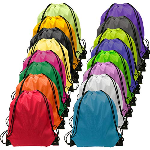 GoodtoU Drawstring Backpack Bulk 48 Pcs 16 Colors Drawstring Backpack Bulk Cinch String Backpacks - color: 16 Colors