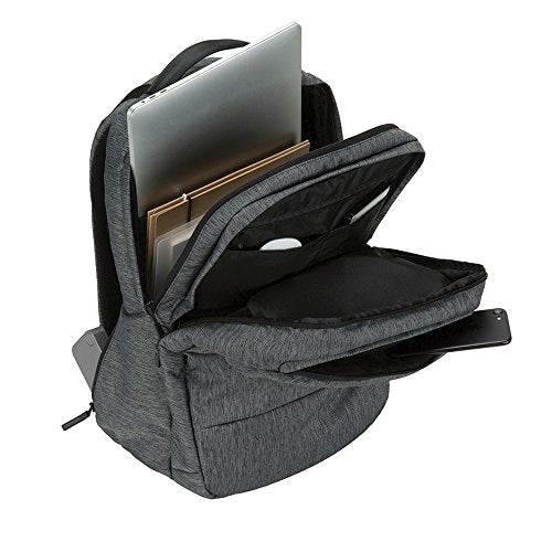 Incase City Backpack - 24L Main Storage Compartment with 16" Faux Fur Laptop Pocket, Front Organizational Pocket, Quick Access Pocket, Everyday Tech Backpack - Gunmetal Grey - color: Gunmetal Grey