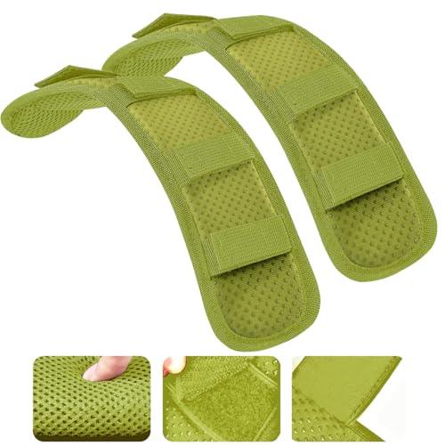 ZINMARK 2Pcs Ultra-Thick Shoulder Pad Cushions for Laptop Bags,Messenger Bags,Briefcases,Luggage, Tool Bags,Travel Bags etc - color: Army Green