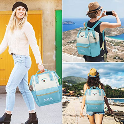ZOMAKE 15.6 Inch Travel Laptop Backpack for Women Men - Anti Theft Water Resistant Bag Daypack - Computer Bag Business Work Cute Backpacks(Lollipop) - color: Lollipop