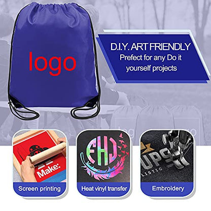 BeeGreen 20 pieces Wholesale Royal Blue Drawstring Backpack Bags Cinch Bags Bulk Heavy Duty String Backpack Machine Washable Lightweight Sackpack Sport Bags for Women Men - color: Royal Blue
