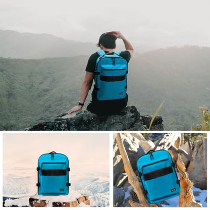 Travel Backpack 17L Lightweight Casual Small Carry-on Daypack 15-inch Laptop Notebook, Underseat Overnight Weekender, Blue - color: Blue