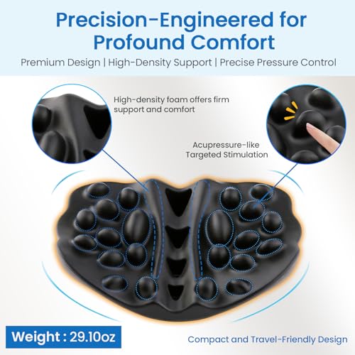 Shoulder Blade & Trapezius Trigger Point Massager, Back Stretcher | 22 Reflexology Massage Points，Scapula Correction，Relieve muscle stiffness，Shiatsu Therapy，High-density foam