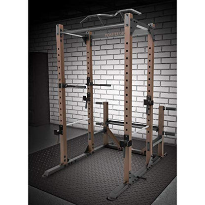 Steelbody Industrial Inspired Heavy Duty Home Gym System for Bodybuilding and Strength Training Available for Full Cage, Squat Rack and Power Tower - color: Kodiak Brown - Monster