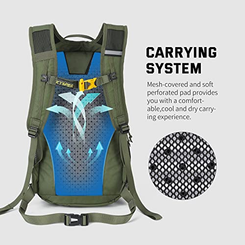 SKYSPER Small Hiking Backpack, 20L Lightweight Travel Backpacks Hiking Daypack for Women Men - color: Lantc20-armygreen, size: 20l