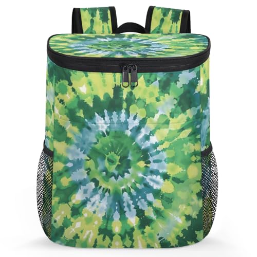 Insulated Cooler Backpack Portable Soft Cooler Bag Ice Chest Backpack for Camping Beach Picnic Lunch Work Travel - color: Multicolor 18