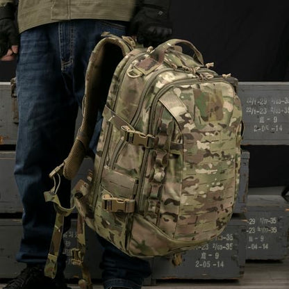 EXCELLENT ELITE SPANKER 40L Tactical Military Backpack for Men and Women Large Rucksack Assault Pack Bag for Outdoor Camping, Hiking(Multicam) - color: Multicam