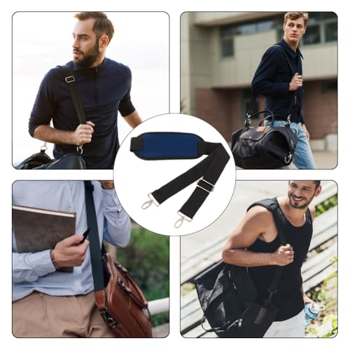GORGECRAFT 37mm Chair Carrying Strap Adjustable Beach Chair Backpack Anti-Slip Shoulder Straps Replacement Universal for Briefcase Laptop Messenger Crossbody Bag Luggage Duffel Camera - color: Black