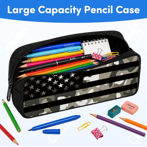 3PCS Camouflage flag Backpack for Boys Girls Teens, School Backpack with Lunch Box Pencil Case for Elementary Middle High Students, 17 Inch Lightweight Bookpack 3 in 1 Set Back to Shool for Kids - color: Flag