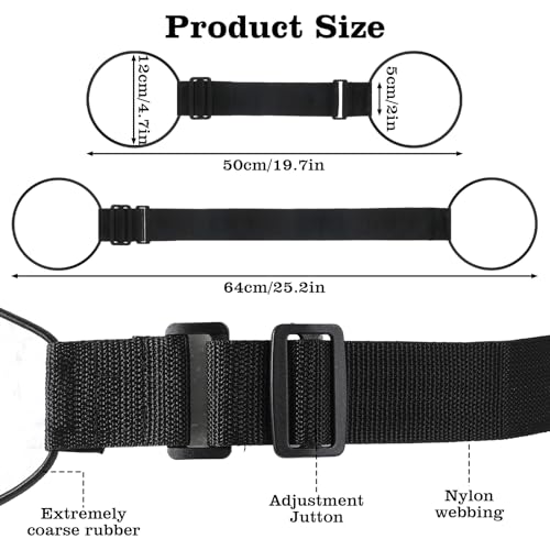 Ouligay 2 Pack Travel Straps for Luggage Multi-use Suitcase Strap Strong Luggage Straps Elastic Travel Luggage Belt Strap for Attaching Extra Bags Purse to Suitcase Handle