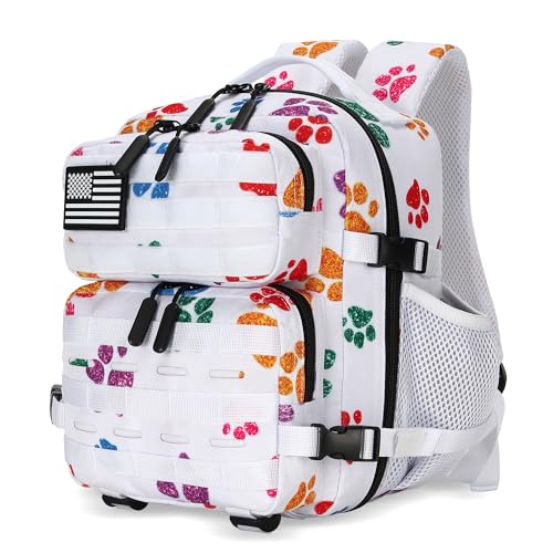 9L Mini Tactical Backpack for Men and Women Tactical Backpack Small for Hiking Small Tactical Bag Fitness Pack - color: Colorful Cat's Paw