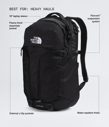 The North Face Surge Commuter Laptop Backpack - color: Tnf Black/Tnf Black-npf, size: One Size