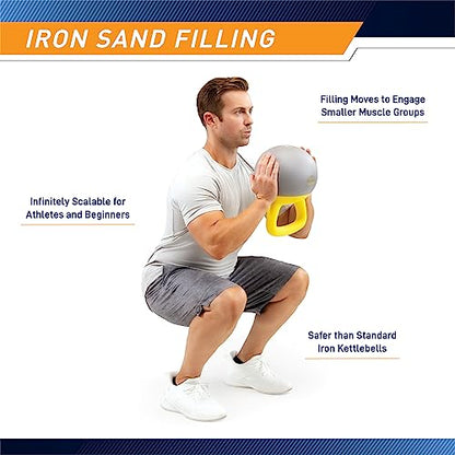 PROIRON Soft Kettlebell 8lb, 16lb, 24lb, 32lb Kettlebells with Iron Sand, Non-Slip Handle, Kettle Weights for Fitness, Exercise, Workout, Home Gym, Strength Training, Bodybuilding Weightlifting - style: 24 lbs