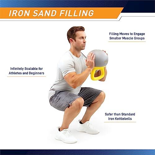 PROIRON Soft Kettlebell 8lb, 16lb, 24lb, 32lb Kettlebells with Iron Sand, Non-Slip Handle, Kettle Weights for Fitness, Exercise, Workout, Home Gym, Strength Training, Bodybuilding Weightlifting - style: 16 lbs