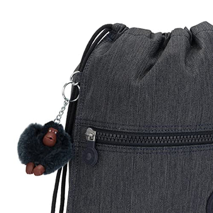 Kipling Women's Supertaboo Drawstring Bag, Strong, Colorful, Convenient, Polyamide Schoolbag - color: Marine Navy, size: 15.5''L x 17.75''H x 0''D