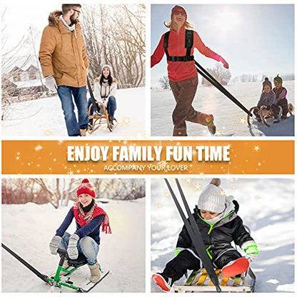 Sled Pulling Harness, Tire Pulling Harness with Pull Strap for Resistance Training, Adjustable Padded Shoulder Strap - color: 13.1FT