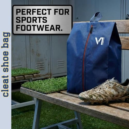 Shoe Bags for Travel with Waterproof Zipper-Durable Polyester Material Shoe Pouch - Large Size Gym Cleat Bag Smell Dust Proof Unisex/Lightweight 6-pack Set