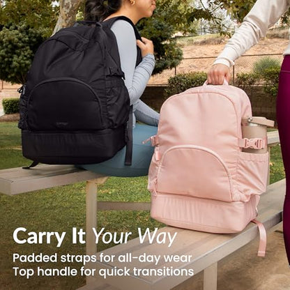 Bentgo 2-in-1 Adult Backpack & Insulated Lunch Bag - color: Obsidian Charcoal