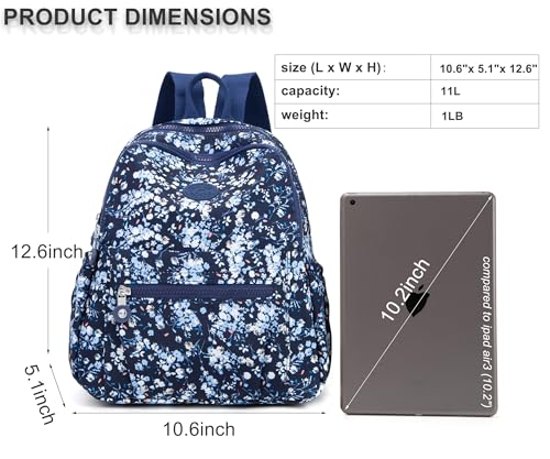 Pealwel Mini Backpack Purse for Women,Small Nylon backpacks for Ladies Backpacks Women Anti Theft Travel Bag (Mini Rose) - color: Mini Rose