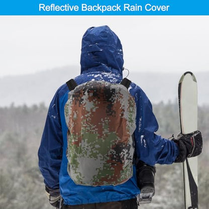 PATIKIL Waterproof Rucksack Cover, Non-Slip Backpack Rain Cover for Travel, Hiking, Camping, Climbing - size: Medium