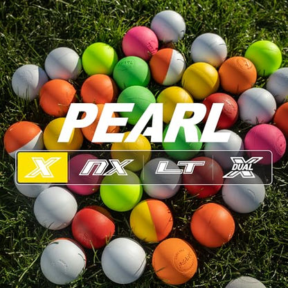 PEARL X Greaseless Lacrosse Balls by Guardian Innovations - Official Ball of NCAA Championships - Meets NOCSAE Standards and SEI/NCAA Certified - color: White, size: 50 Pack