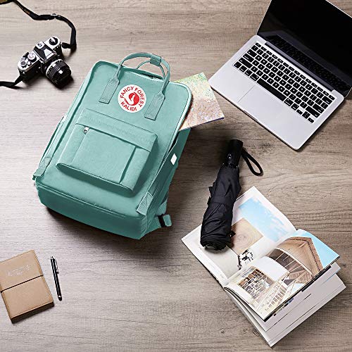 KALIDI Casual Laptop Backpack 15 Inches Classic Camping Rucksack Travel Outdoor Square Daypack College Hiking Gym Bag, Mint Green - color: Mint Green
