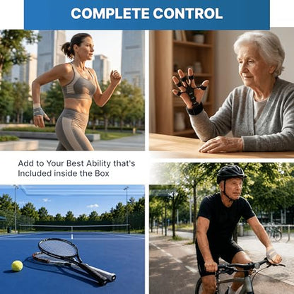 SALOI 3-in-1 CMC Thumb Brace Kit with Finger Strengthener & Thumb Sleeve – Spica Splint for Arthritis, De Quervain's, Trigger Thumb & Basal Joint Support – Adjustable Stabilizer with Grip Trainer for Hand Rehab. - size: Medium