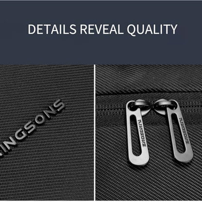 Kingsons 15.6 Inch Laptop Compartment Backpack for Men,Waterproof Slim Durable Business Backpack for Work，Travel (KS25458-Blue-US-1) - color: Ks25458-blue-us-1