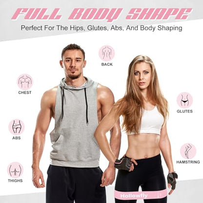Hollowfly 12 Pcs Latex Resistance Loop Exercise Bands for Booty Workout Stretch Exercise Bands Non Slip for Legs Squat Resistance Loop Women Men Starter Butt Hip Thigh Fitness - color: Light Pink, style: Light