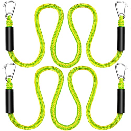 Boat Bungee Dock Lines, Boat Bungee Anchor Lines, Boat Bungee Anchor Rope, PWC Anchor Line, PWC Accessories, Jet Ski Accessories - size: 7-14 feet Anchor Rope, style: Pack Of 2