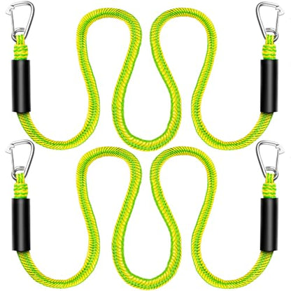 Boat Bungee Dock Lines, Boat Bungee Anchor Lines, Boat Bungee Anchor Rope, PWC Anchor Line, PWC Accessories, Jet Ski Accessories - size: 7-14 feet Anchor Rope, style: Pack Of 2