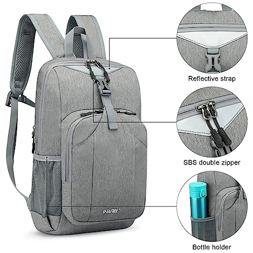 G4Free Mini 10L Hiking Daypack Small Hiking Backpack Cycling Compact Shoulder Backpack Outdoor for Men Women(Light Grey) - color: Lightgrey