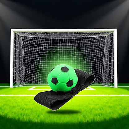 1pc Green Soccer Ball Wrist Return Ball - Adjustable Bounce Back with String, Rubber Elastic Rebound Finger Exercise Toy Activity