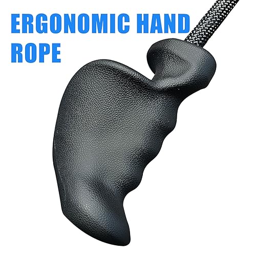 BLUSLM Ergonomic Tricep Rope Pulldown Attachments, Upgraded 27 32 40 & 47 Inch Extra Long Triceps Rope Cable Attachments for Gym, LAT Pull Down Bar for Cable Machine, Tricep Workout Cable Attachments - color: HAND ROPE-06