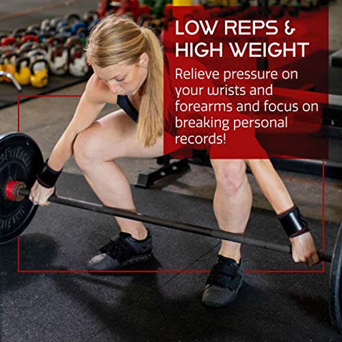 Dark Iron Fitness Wrist Straps for Weightlifting, Heavy Duty Gripping Suede Leather Bands for Men & Women, Support Wraps Gloves Alternative for Power Lifting Weight Strength Training Workouts - size: 22 inches long