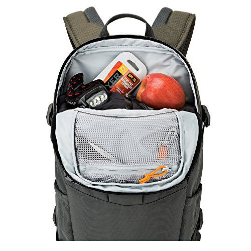 Lowepro LP37015-PWW, Flipside Trek BP 350 AW Backpack for Camera, Stores DSLR with Lens Attached, Extra Lenses, Tripod, 10 Inch Tablet Grey/Dark Green - size: BP 350