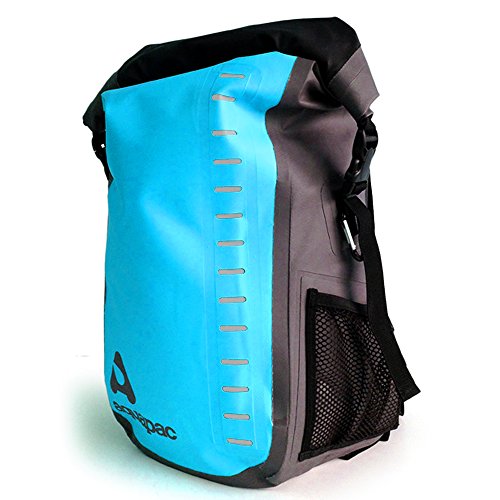 Aquapac Heavyweight 28L Waterproof Toccoa Backpack, UK Made, Travel Essential, 5 Year Warranty, Hiking, Mountain Biking - color: Cool Blue