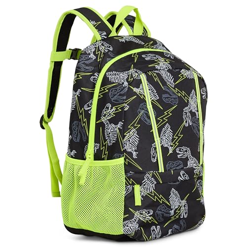 Lands' End Unisex Kids Medium ClassMate Lightweight Durable Elementary School Backpack, Black Highlight - color: Black Highlight