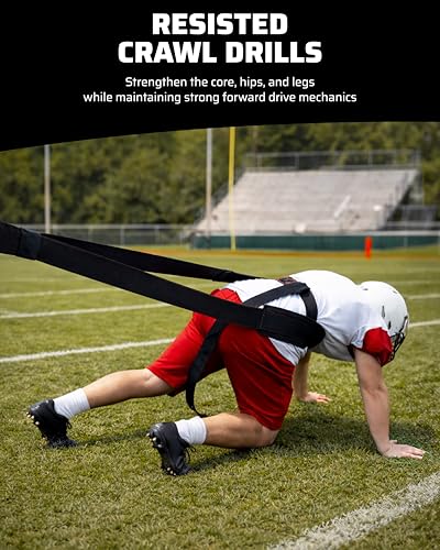 THEFITGUY Coach Speed Training Belt - Non-Elastic Partner Pulling Handles for Multidirectional Overspeed and Sprint Resistance, Ideal for Football, Soccer & Track