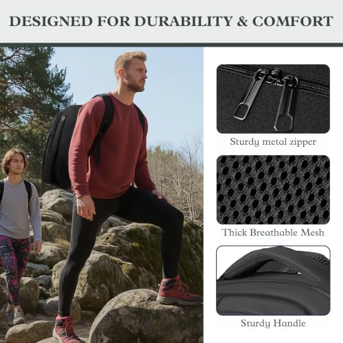 Extra Large Laptop Backpack, 18.4 Inch Travel Backpack, Big Sturdy TSA-Friendly College Computer Bag, Gifts for Men & Women, Black - color: Black, size: 18.4 Inch(45L)