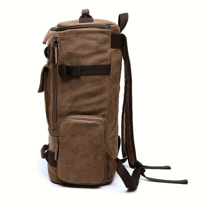 Kamlui Laptop Backpack for Men 15.6-inch Travel - Satchel Purse Computer Case Laptop Bag Large Capacity Haking Weekender Fashion Canvas Khaki - color: Khaki-501