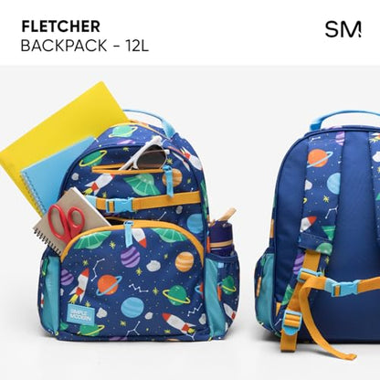 Simple Modern Medium Toddler Backpack for School Girls and Boys | Kindergarten Elementary Kids Backpack | Fletcher Collection | Kids - 15" tall | Dino World - color: -Dino World, style: Kids Medium