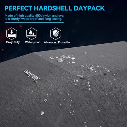 Smatree Hard Double Laptop Backpack for 16 inch ASUS ROG Strix SCAR 16 2025/2024/2023, ROG Strix G16 2025/2024/2023, ROG Zephyrus G16 2025/2024, Razer Blade 16, Alienware M16, DELL G16,HP Victus/OMEN - color: Black-for 16 Inch