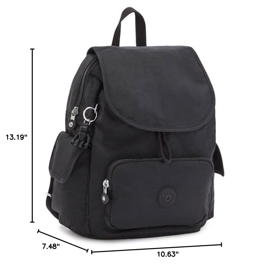 Kipling Women's City Pack S Backpacks, Black Noir, 27x33.5x19 Centimeters (B x H x T) - color: Black Noir, size: 27x33.5x19 centimeters (B x H x T)