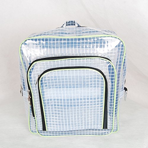 ESD 15.7inch 40cm*35cm*15cm anti-static clear backpack,cleanroom engineer tool bag full cover pvc for put computer tool working in clean room 1PCS … - color: One Piece Green Small