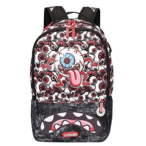 Graffiti Backpack for School, 20L Casual Daypack, Designer Laptop Backpack for 15.6 Inch Laptop - color: Multicolor