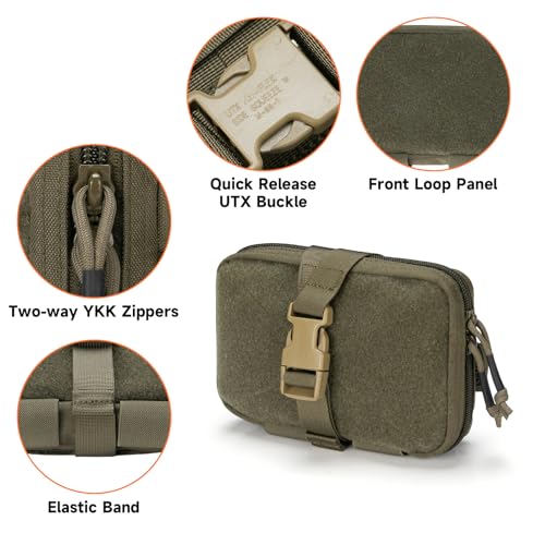 EXCELLENT ELITE SPANKER Tactical Molle Rip Away Ifak Pouch Utility First Aid Pouch Medical EMT Bag - color: Ranger Green