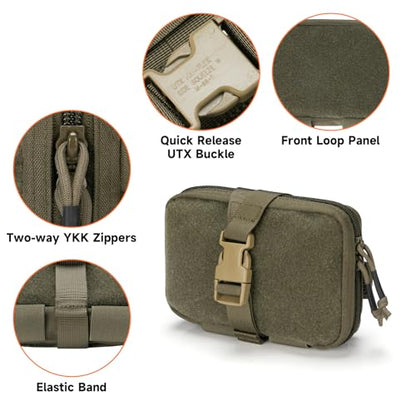 EXCELLENT ELITE SPANKER Tactical Molle Rip Away Ifak Pouch Utility First Aid Pouch Medical EMT Bag - color: Ranger Green